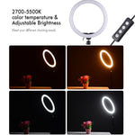 Aro de luz de 14 pulgadas mas tripode de 200 cms