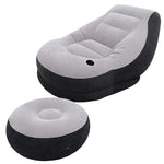 Sillón + reposapiés inflable INTEX