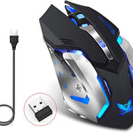 Mouse gaminng X70, 2.4 GHz inalámbrico recargable