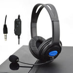 Audífonos tipo Headset con micrófono de conector 3.5 mm para PS4, PC y celulares.
