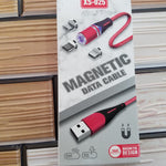 Cable magnético USB 3 en 1 (Micro USB, Tipo C y Lightning)