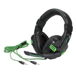 Audífonos gaming tipo headset con micrófono