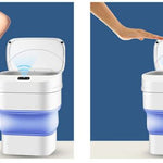 Zafacón inteligente con sensor de movimiento.