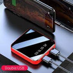 Power bank cargador portatil de 10000 mAh, incluye cables de carga