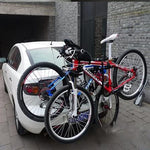 Rack de vehículo, porta bicicletas de 3