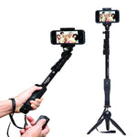 Selfie Stick Yunteng - 1288, se convierte en tripode con control bluetooth