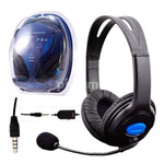 Audífonos tipo Headset con micrófono de conector 3.5 mm para PS4, PC y celulares.