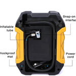 Bomba de aire portátil 12v con linterna LED para neumáticos de emergencia para coches, motocicletas, bicicletas y globos.