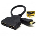 Spliter HDMI 2 en 1, proyecta la misma imagen en 2 pantallas