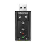Adaptador USB de sonido - audio para PC 7.1