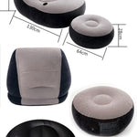 Sillón + reposapiés inflable INTEX