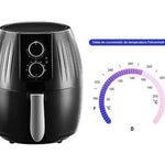 Freidora de Aire AF337D de 5.5 litros, cocina saludable eliminando hasta el 90% de la grasa - Air Fryer