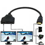 Spliter HDMI 2 en 1, proyecta la misma imagen en 2 pantallas