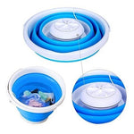 Mini lavadora portátil y plegable, capaz de esterilizar la ropa.