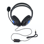 Audífonos tipo Headset con micrófono de conector 3.5 mm para PS4, PC y celulares.