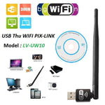 Adaptador USB Wifi con antena para mayor alcance