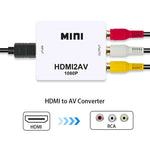 Convertidor adaptador HDMI a RCA (audio y video)