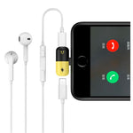 Adaptador 2 en 1 para iPhone X, 8 Plus, 8, 7 Plus, 7 para cargar y escuchar música a la vez