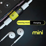 Adaptador 2 en 1 para iPhone X, 8 Plus, 8, 7 Plus, 7 para cargar y escuchar música a la vez