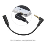 Adaptador de micrófono con conector TRS a TRRS (dos polos a 3 polos)