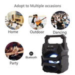 Bocina modelo 1303 con bluetooth, emisora, linea auxiliar, memoria USB y micro SD