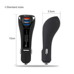 Cargador carga rapida para vehiculos, 3 puertos de carga USB