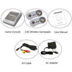 Mini consola retro tipo sega con 557 juegos incluidos con controles inalambricos