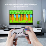 Mini consola retro tipo sega con 557 juegos incluidos con controles inalambricos