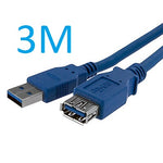 Cable de extensión USB 3.0 de macho a hembra de 3 metro