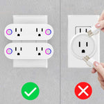 Enchufe inteligente, conector plug wifi 2 en 1 para Alexa y Google Home