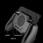 Gamepad con fan cooler y gatillos L1 R1 ideal para jugar PUBG Free Fire y Fortnite