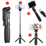 Selfie Stick y tripode con control bluetooth para tomar fotos