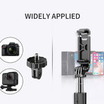 Selfie Stick y tripode con control bluetooth para tomar fotos