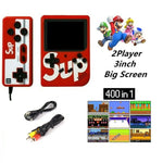 Mini consola con 400 juegos retros con control adicional
