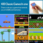 Mini consola con 400 juegos retros con control adicional