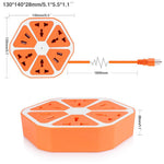 Regleta con interruptores y puertos USB