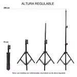 Aro de luz de 14 pulgadas mas tripode de 200 cms