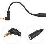 Adaptador de micrófono con conector TRS a TRRS (dos polos a 3 polos)