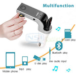 Adaptador para radio via FM con función bluetooth, USB, micro SD y AUX - CAR G7