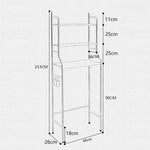 Estante para baño de acero inoxidable
